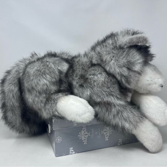 Folkmanis 15” Plush Gray Timber Wolf Hand Puppet - Picture 7 of 14